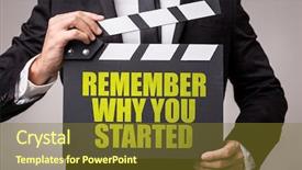  Presentation with faith - Slide deck enhanced with faith reason - remember why you started background and a tawny brown colored foreground