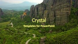  Presentation with faith - Audience pleasing presentation consisting of faith rock - moni agiou nikolaou meteora greece backdrop and a tawny brown colored foreground