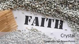  Presentation with treasure - Cool new PPT layouts with faith -- treasure word series backdrop and a light gray colored foreground