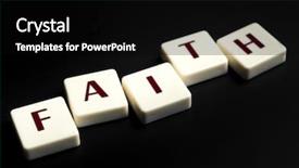  Presentation with faith - Slides with faith word made by letter background and a  colored foreground