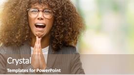  Presentation with african american religion - Amazing theme having faith works - african american business woman wearing backdrop and a coral colored foreground