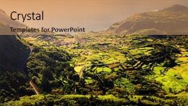  Presentation with flores de mayo - Amazing theme having fajazinha in flores island azores backdrop and a  colored foreground