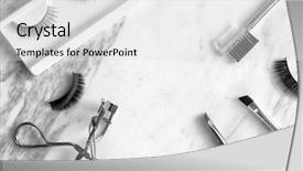  Presentation with eyelashes - Audience pleasing slide deck consisting of fake - composition with false eyelashes backdrop and a light gray colored foreground