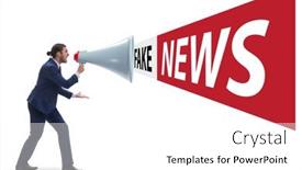  Presentation with fake news - Beautiful PPT theme featuring fake-news-concept-in-information backdrop and a white colored foreground
