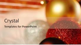  Presentation with snow tree - Slide set featuring fake snow against christmas tree background and a lemonade colored foreground