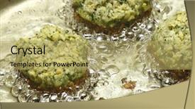  Presentation with cumin cumin cumin - Colorful PPT theme enhanced with falafel mixture frying in oil backdrop and a yellow colored foreground