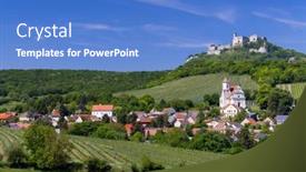  Presentation with lower extremity cast - Presentation design featuring falkenstein-ruins-and-town background and a teal colored foreground