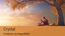  Presentation with education cute - Amazing slide deck having fall - back to school happy cute backdrop and a gold colored foreground