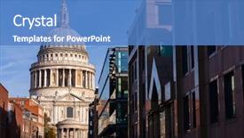  Presentation with paul - Theme consisting of christian fall - london cityscape with st paul's background and a  colored foreground