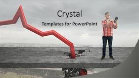  Presentation with fall - Theme consisting of fall and depreciation mixed media background and a light gray colored foreground