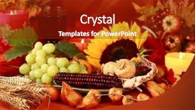  Presentation with harvest - Beautiful presentation featuring fall apple - still life and harvest backdrop and a tawny brown colored foreground