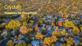  Presentation with october - Cool new PPT layouts with fall-colors-under-wildfire-smoke backdrop and a tawny brown colored foreground
