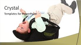  Presentation with fall down - PPT theme with fall down - adorable 3 year old child background and a white colored foreground
