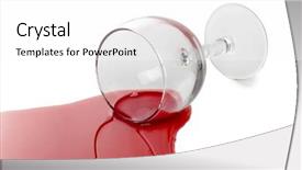  Presentation with fall down - PPT layouts having fall down - color photo of broken glass background and a white colored foreground