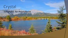  Presentation with fall foliage - Audience pleasing PPT layouts consisting of fall-foliage-by-scenic-bow backdrop and a light blue colored foreground