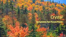  Presentation with fall foliage - Audience pleasing slide deck consisting of fall foliage in white mountain backdrop and a tawny brown colored foreground