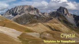  Presentation with fall mountains - Beautiful slide deck featuring fall-highly-in-mountains-mount backdrop and a tawny brown colored foreground