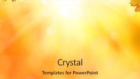  Presentation with autumn leaves - Colorful theme enhanced with wild deer in nara japan backdrop and a coral colored foreground.