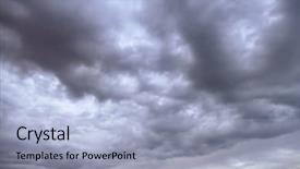  Presentation with sun blue sky and ocean - Amazing PPT theme having fall night skies - background storm sky over ocean backdrop and a light blue colored foreground