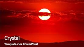  Presentation with fall - Beautiful PPT layouts featuring fall night skies - beautiful sunset backdrop and a crimson colored foreground