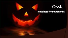  Presentation with halloween bat - Theme with fall night skies - halloween pumpkin and bat isolated background and a black colored foreground