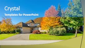  Presentation with north america - Audience pleasing presentation consisting of fall night skies - perfect neighborhood houses in suburb backdrop and a teal colored foreground