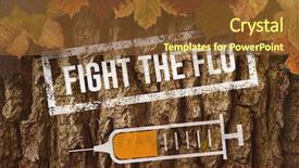  Presentation with fall prevention - Cool new presentation design with fall prevention - autumn leaves pattern against brown backdrop and a tawny brown colored foreground