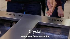  Presentation with people mall - Presentation having fall prevention - close up people throwing trash background and a dark gray colored foreground