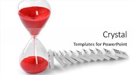  Presentation with story of an hour by kate chopin - Presentation design consisting of fall prevention - dominoes with hour glass isolated background and a white colored foreground