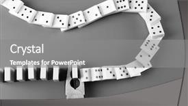  Presentation with fall prevention - Audience pleasing PPT theme consisting of fall prevention - dominoes with pliers on grey backdrop and a gray colored foreground