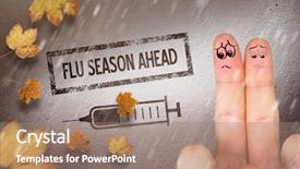  Presentation with fingers - Slide set having fall prevention - sad fingers against grey wall background and a coral colored foreground