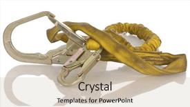  Presentation with fall protection - PPT theme having fall protection - industrial safety harness equipment background and a mint green colored foreground