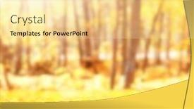  Presentation with fall season - Theme consisting of fall-season-blurred-background background and a blonde colored foreground