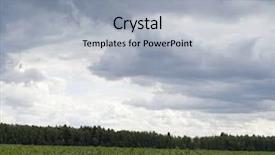  Presentation with sky blue - Colorful slide set enhanced with fall skies space - blue sky background with gray backdrop and a light gray colored foreground