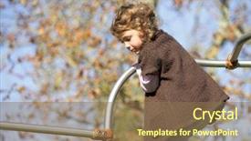  Presentation with hipster girl playing tetris game - Slide deck enhanced with samosa on a plate with lemon onion and green fried chili background and a sky blue colored foreground