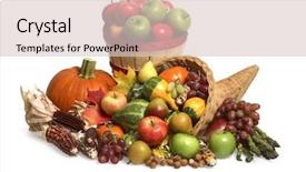  Presentation with detox green smoothies still life - Cool new presentation theme with fall still life with cornucopia backdrop and a lemonade colored foreground