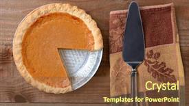  Presentation with autumn wood - Cool new presentation theme with fall themes - high angle shot backdrop and a  colored foreground