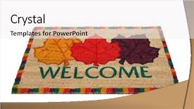  Presentation with microsoft publisher thanksgiving designs - Amazing presentation design having fall themes - thanksgiving themed doormat isolated backdrop and a white colored foreground