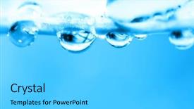  Presentation with water droplets - Amazing PPT theme having fall themes - water droplets shallow dof winter backdrop and a light gray colored foreground