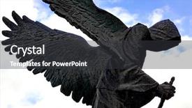  Presentation with hero - Presentation theme enhanced with fallen angel agians blue sky background and a dark gray colored foreground