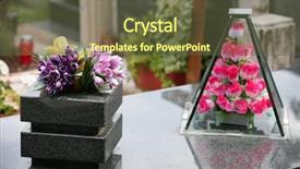  Presentation with cemetery - Theme with fallen hero - cemetery detail background and a tawny brown colored foreground