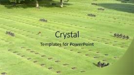  Presentation with cemetery - Cool new presentation with fallen hero - german military cemetery at la backdrop and a yellow colored foreground