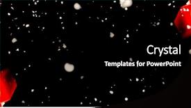  Presentation with purple festive christmas red - Beautiful slides featuring falling against christmas red candles backdrop and a black colored foreground