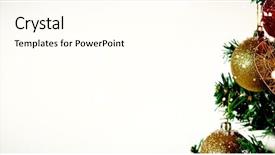  Presentation with falling snow - PPT layouts having falling against part of christmas background and a cream colored foreground