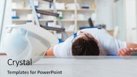  Presentation with height - Slide deck with falling from height - unsafe behavior background and a light gray colored foreground