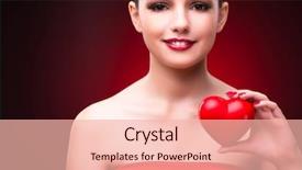  Presentation with anatomy depiction of a human red heart and ecg - Cool new slides with falling hearts - woman with red heart backdrop and a lemonade colored foreground