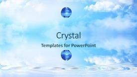  Presentation with heaven - Slides enhanced with falling heaven - blue background background and a light blue colored foreground