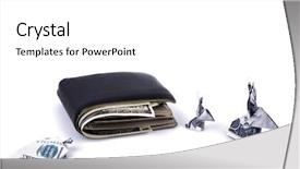  Presentation with black business - Cool new slide set with falling heaven - business concept dollar currency origami backdrop and a  colored foreground