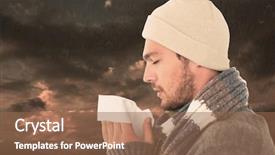  Presentation with heaven - Cool new slides with falling heaven - handsome man in winter fashion backdrop and a tawny brown colored foreground