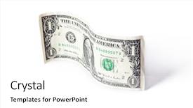  Presentation with heaven - Beautiful presentation design featuring falling heaven - paper currency wave on white backdrop and a white colored foreground